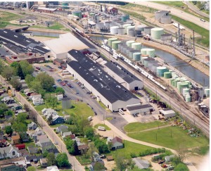 Aerial View of Bradford, PA -Dresser Inc., Facility