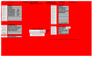 Scheduling menu