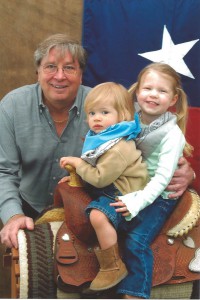 Doug Evans with his grandchildren.