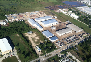 From the air: The SEC Energy site in heavily industrialized northwest Houston.