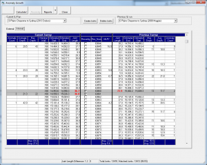 Figure 2: Joint matching in the anomaly management tool.