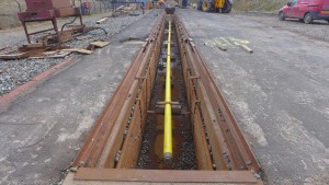 Figure 5: Pipe installed in trench before backfill.