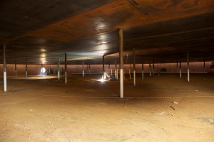 Welders finishing inside an Enbridge storage tank near Williston, ND.