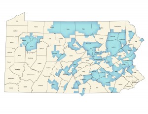 GGI’s Pennsylvania service area comprises 45 eastern and central counties.